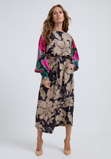 Celeste Full sleeves Dress In Multi