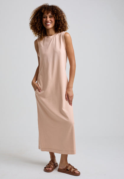 Kerri Jersey Maxi Dress in Pink