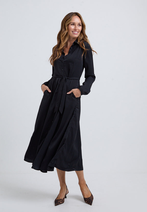 Willow Midi Dress In Black