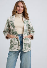 Robyn lightly padded Jacket In Cream