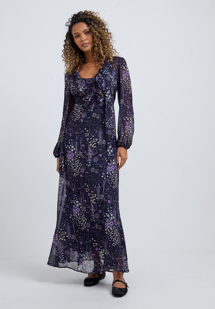 Margot Zodiac Maxi Dress in Multi