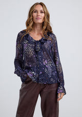 Joni Zodiac Georgette blouse In multi