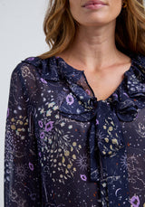 Joni Zodiac Georgette blouse In multi