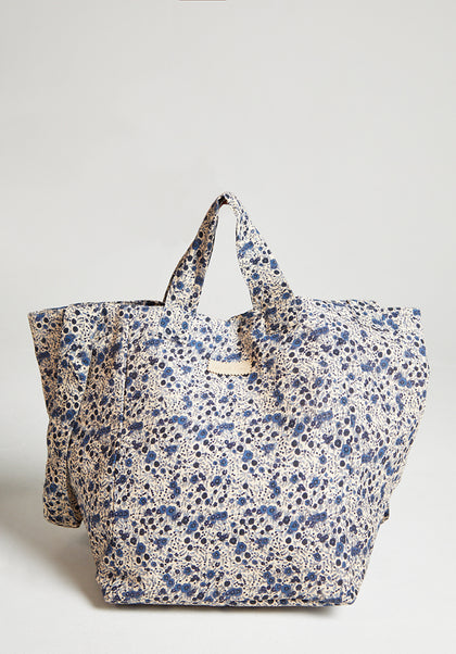 Tara Aster Tote Bag in Blue