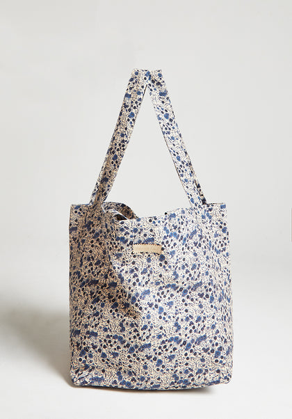 Tara Aster Tote Bag in Blue