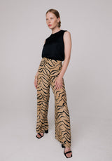 Leon Tiger Trouser in Brown