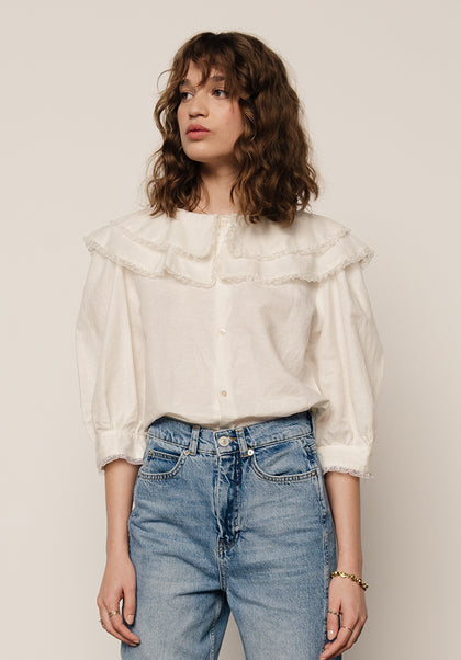 Keira Blouse in Cream